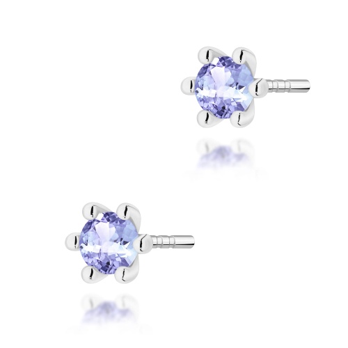 Boucles d’oreilles K0222 Tanzanite 2 x 0,15ct Or blanc