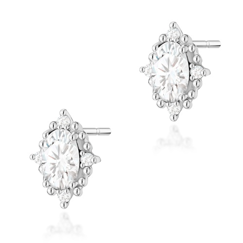 Kolczyki K0512 Diament Laboratoryjny 2 x 0,25ct białe złoto