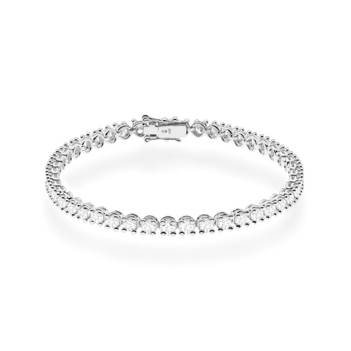 Bransoletka B0028 z diamentami białe złoto