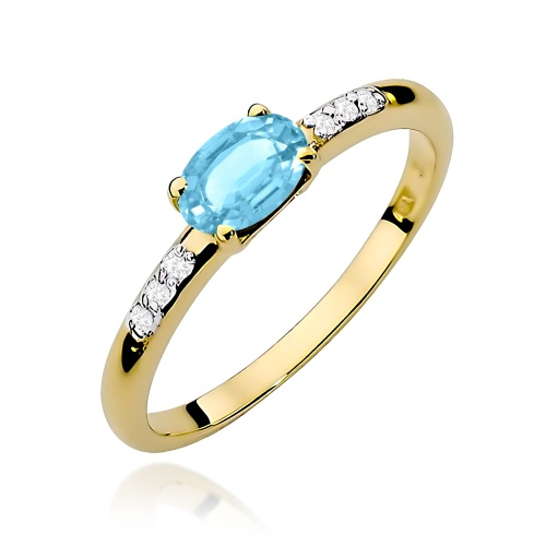 Bague W0077 Topaze  Swiss 0,50ct Or jaune