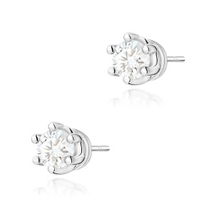 Kolczyki K0068 Diament 2 x 0,15ct białe złoto
