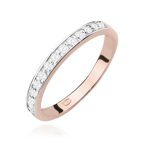 Bague W0446 avec diamants Or rose