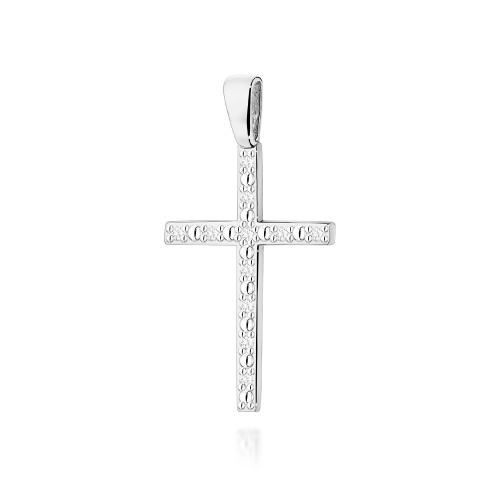 Croix D0004 avec diamants Or blanc