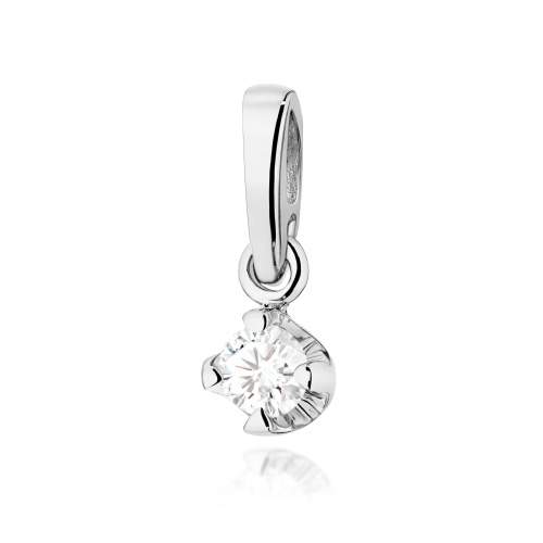 Pendentif Z0034 Diamant 0,10ct Or blanc