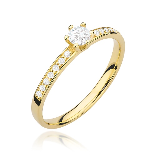 Bague W0459 Diamant 0,10ct Or jaune
