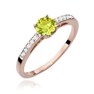 Pierścionek W0066 Oliwin 0,60ct różowe złoto