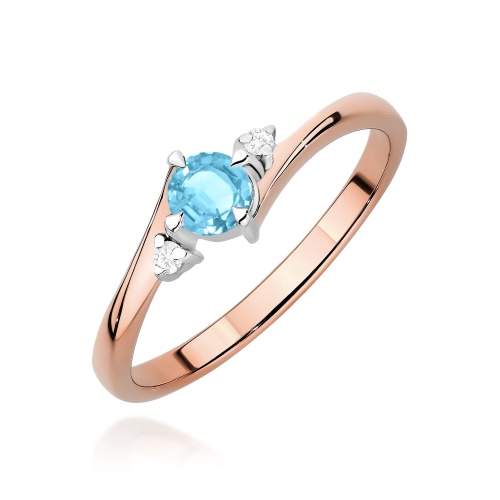 Bague W0346B Topaze 0,25ct Or rose