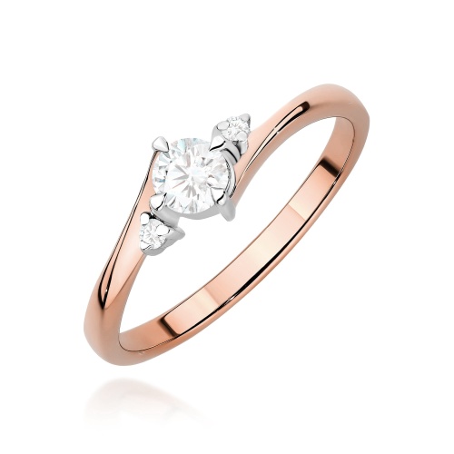 Bague W0346B Diamant 0,25ct Or rose