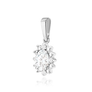 Zawieszka Z0513 Diament laboratoryjny 0,25ct białe złoto