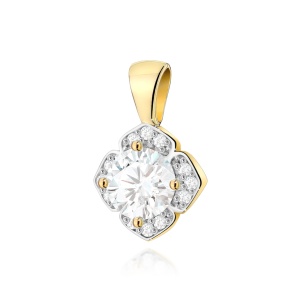Zawieszka Z0571 Diament Laboratoryjny 0,50ct żółte złoto