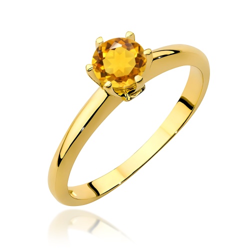 Bague W0557 Citrine 0,50ct Or jaune