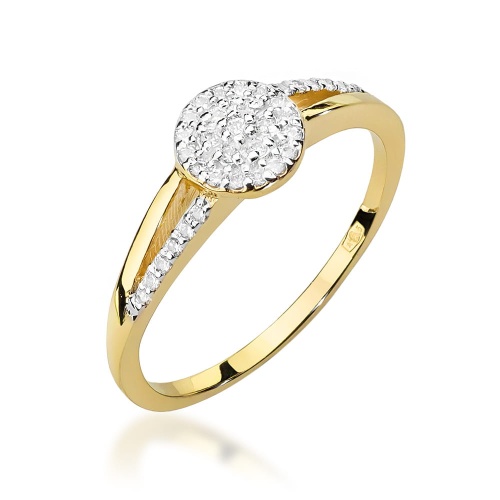Ring W0437 mit Diamanten Gelbgold 375