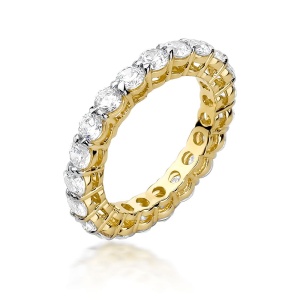 Pierścionek W0519 z diamentami żółte złoto 375