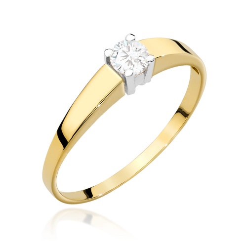 Gyűrű W0524 Gyémánt 0,25ct Sárgaarany 375