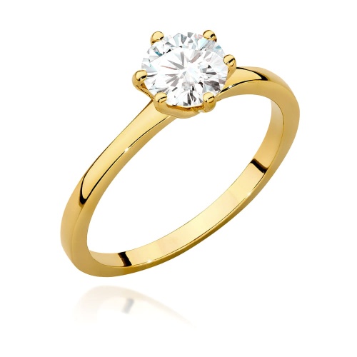 Gyűrű W0535 Gyémánt 1,00ct Sárgaarany 375