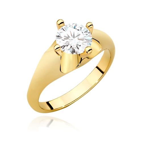 Gyűrű W0545 Gyémánt 1,00ct Sárgaarany 375