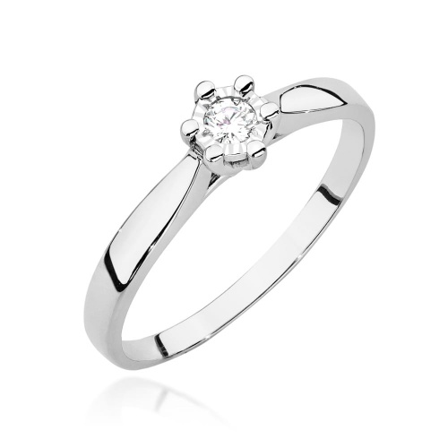 Bague W0222BT Diamant 0,08ct Or blanc 375