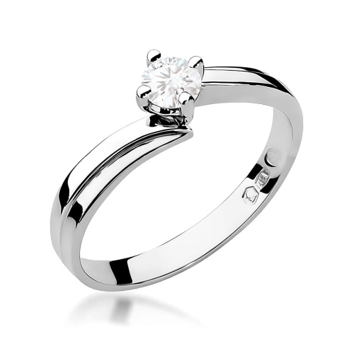 Bague W0231B Diamant 0,25ct Or blanc 375