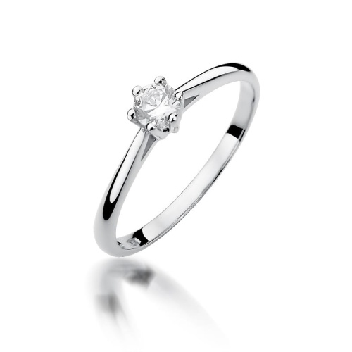 Bague W0365 Diamant 0,15ct Or blanc 375