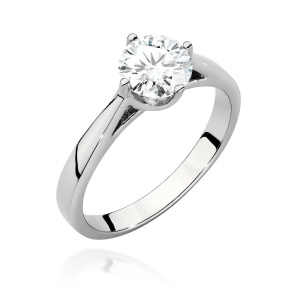 Pierścionek W0543 Diament 1,00ct białe złoto 375
