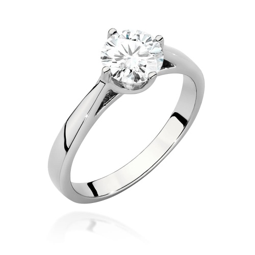 Pierścionek W0543 Diament 1,00ct białe złoto 375
