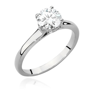 Pierścionek W0547 Diament 1,00ct białe złoto 375