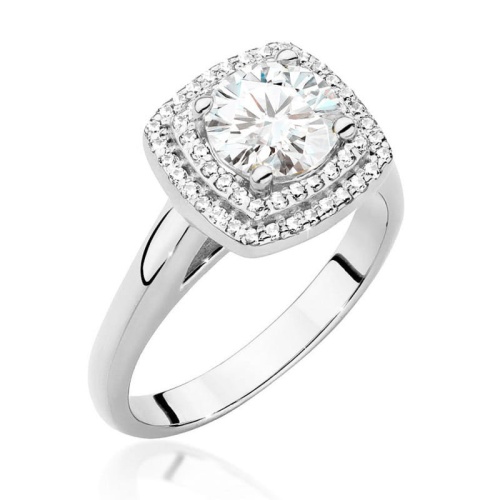 Bague W0548 Diamant 1,00ct Or blanc 375