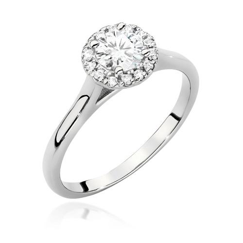 Bague W0550 Diamant 0,50ct Or blanc 375