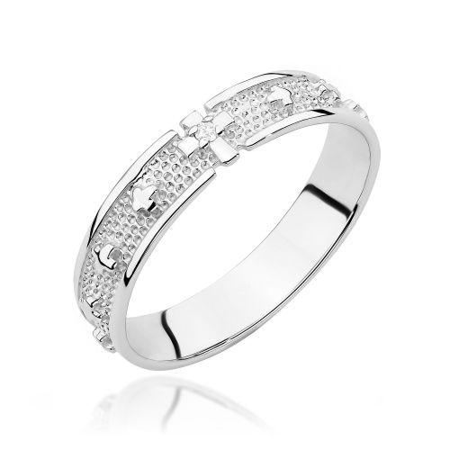 Bague W0580 Diamant 0,0086ct Or blanc 375