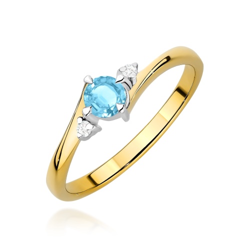 Bague W0346B Topaze 0,25ct Or jaune 375