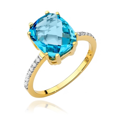 Bague W0527 Topaze 3,00ct Or jaune 375