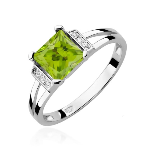 Pierścionek W0103 Oliwin 1,10ct białe złoto 375