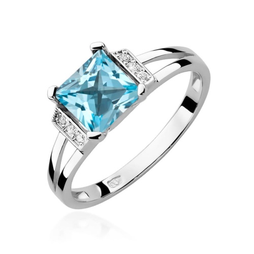 Gyűrű W0103 Topáz Swiss 1,40ct Fehérarany 375