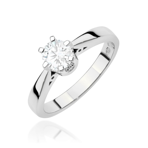 Pierścionek W0234 Diament Laboratoryjny 1,00ct białe złoto 375
