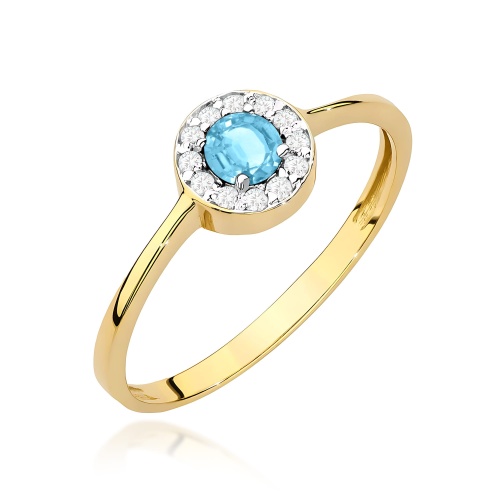 Bague W0616 Topaze 0,25ct Or jaune 375
