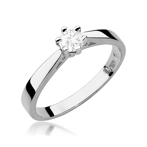 Bague W0229B Diamant 0,20ct Or blanc 375