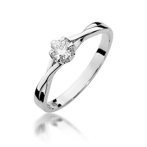 Bague W0340B Diamant 0,20ct Or blanc 375