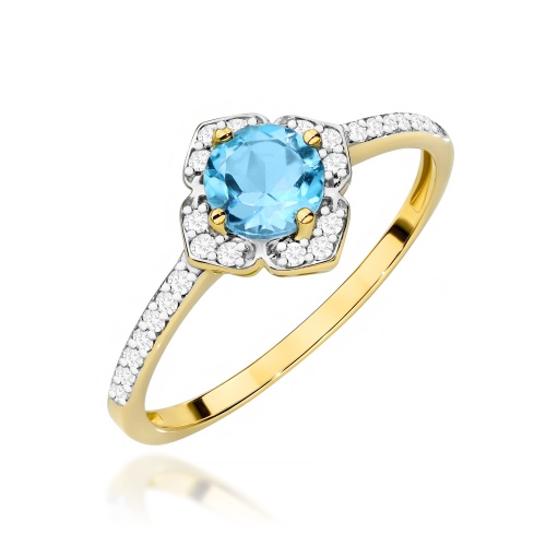 Bague W0603 Topaze 0,50ct Or jaune 375