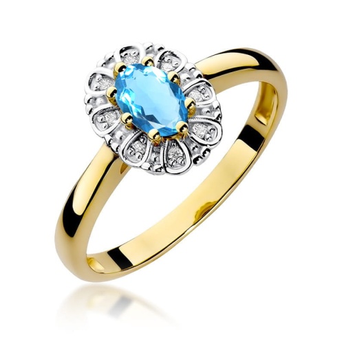Bague W0304 Topaze 0,50ct Or jaune 375