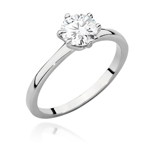 Inel W0535 Diamant de laborator 1,00ct Aur alb 375