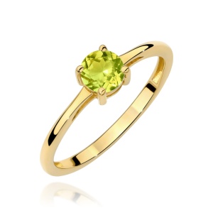 Pierścionek W0656 Oliwin 0,60ct żółte złoto 375