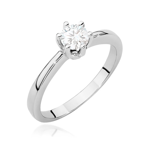 Inel W0482 Diamant de laborator 0,40ct Aur alb 375