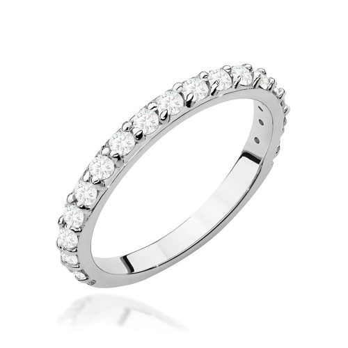 Inel W0532 cu diamante laboratoryjnymi Aur alb 375