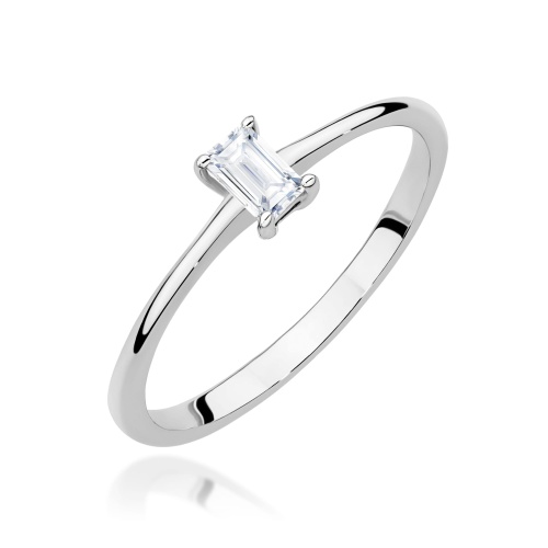 Bague W0592 Diamant 0,15ct Or blanc 375