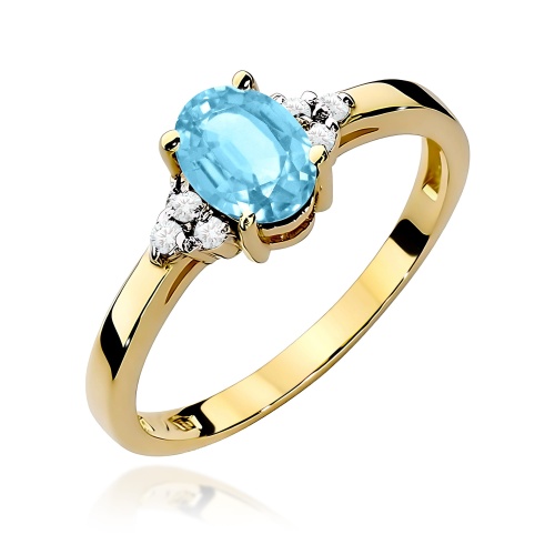 Bague W0308 Topaze  Swiss 0,90ct Or jaune