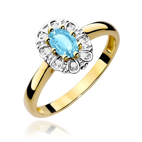 Bague W0304 Topaze  Swiss 0,50ct Or jaune