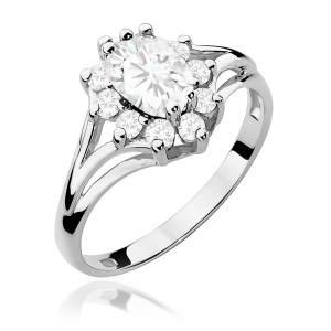 Pierścionek W0037 Diament Laboratoryjny 0,70ct białe złoto
