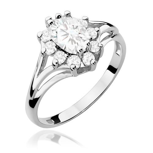 Pierścionek W0037 Diament Laboratoryjny 0,70ct białe złoto