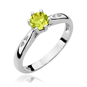Pierścionek W0074 Oliwin 0,60ct białe złoto
