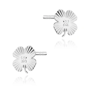 Kolczyki K0073 Diament 2 x 0,005ct białe złoto